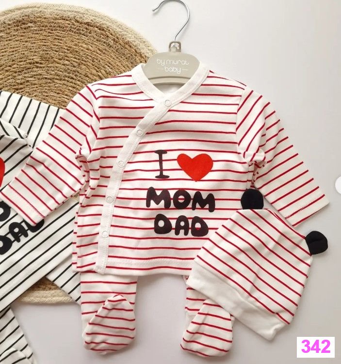 Комплект- трійка “I Love Mom & Dad”